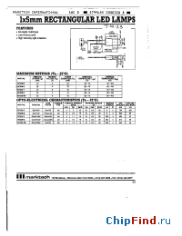 Datasheet MT205-Y manufacturer Marktech
